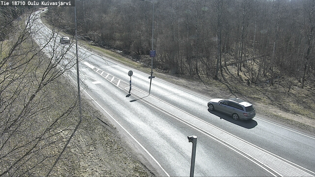 Weather Camera Image väg 18710 Oulu Kuivasjärvi, Oulu, Pohjois-Pohjanmaa