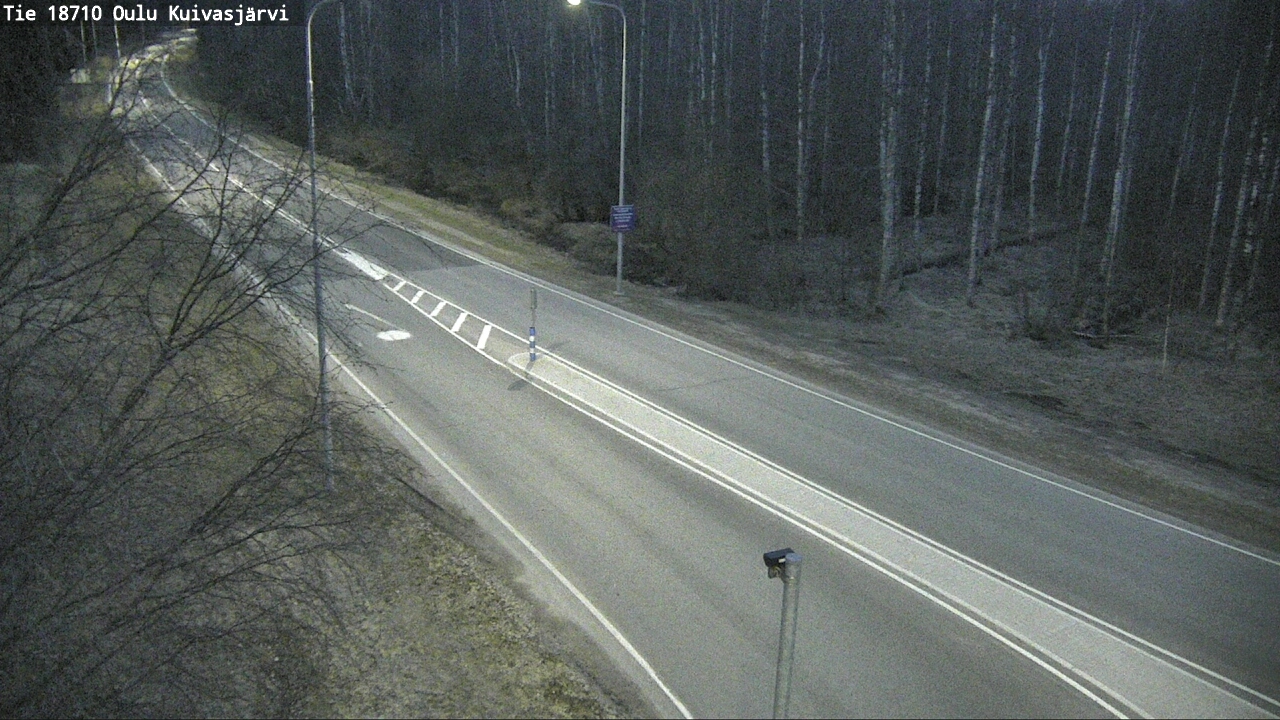 Weather Camera Image väg 18710 Oulu Kuivasjärvi, Oulu, Pohjois-Pohjanmaa