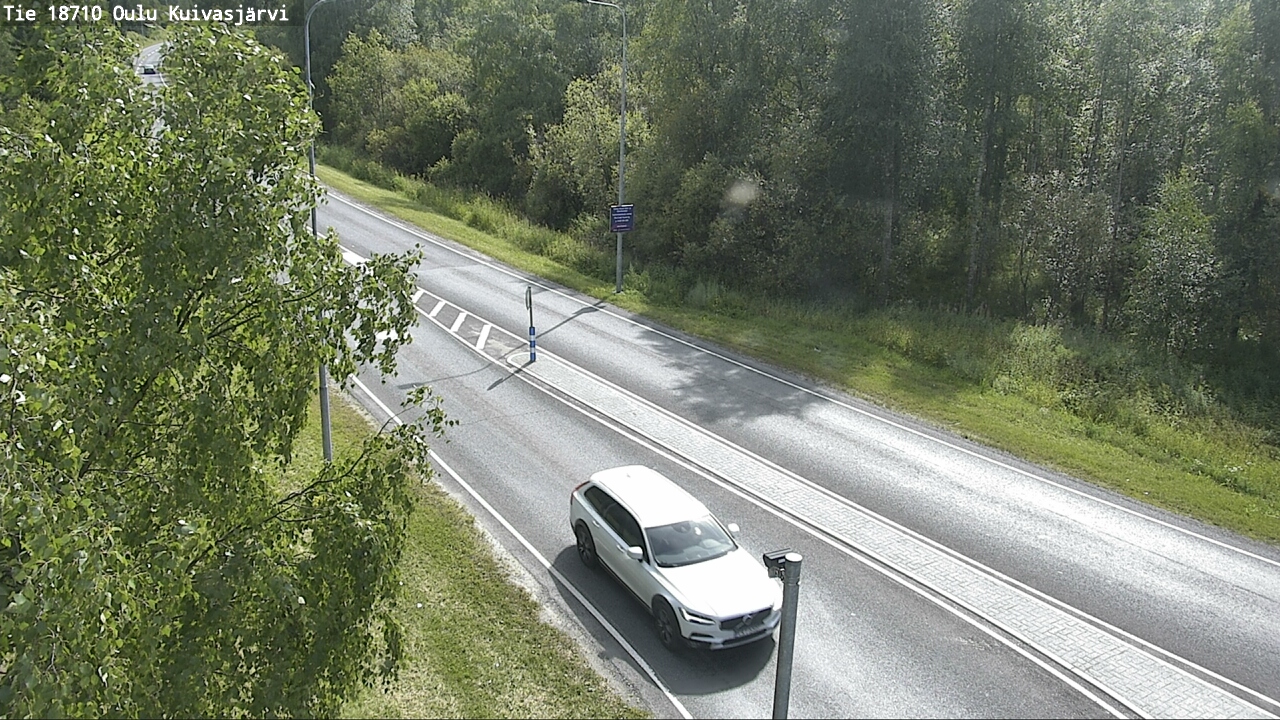 Weather Camera Image road 18710 Oulu Kuivasjärvi, Oulu, Pohjois-Pohjanmaa