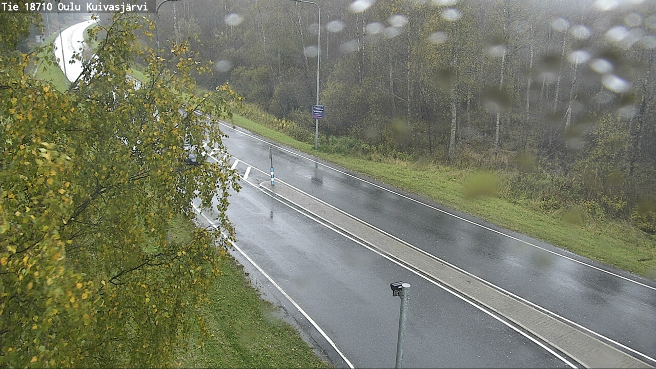 Weather Camera Image väg 18710 Oulu Kuivasjärvi, Oulu, Pohjois-Pohjanmaa