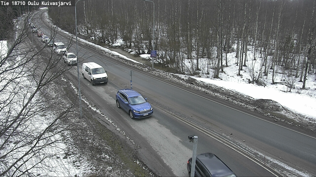 Weather Camera Image väg 18710 Oulu Kuivasjärvi, Oulu, Pohjois-Pohjanmaa