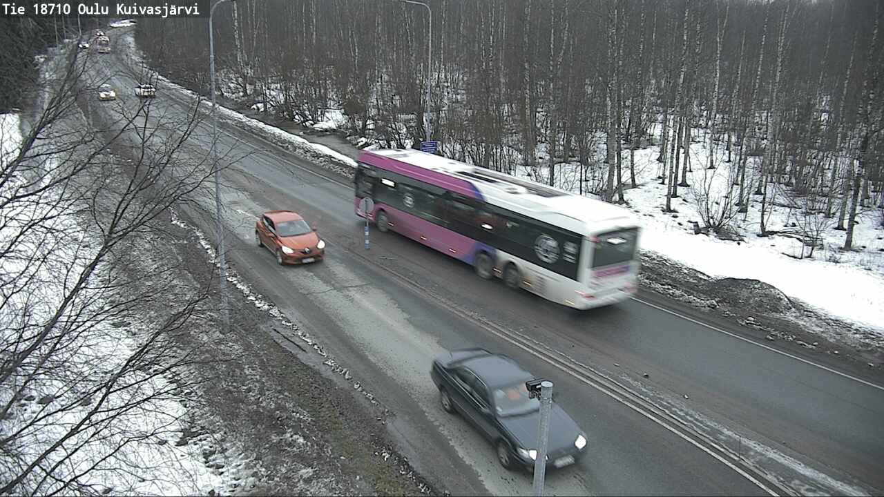 Weather Camera Image road 18710 Oulu Kuivasjärvi, Oulu, Pohjois-Pohjanmaa