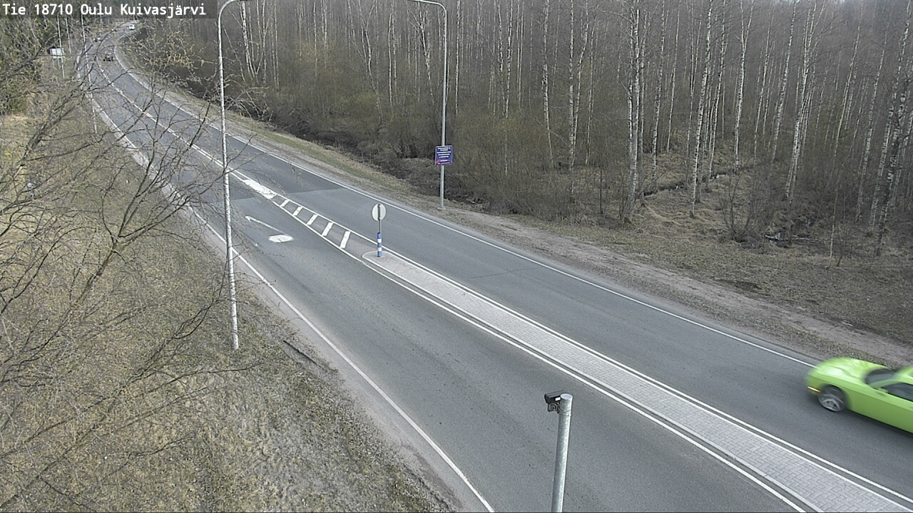 Weather Camera Image väg 18710 Oulu Kuivasjärvi, Oulu, Pohjois-Pohjanmaa