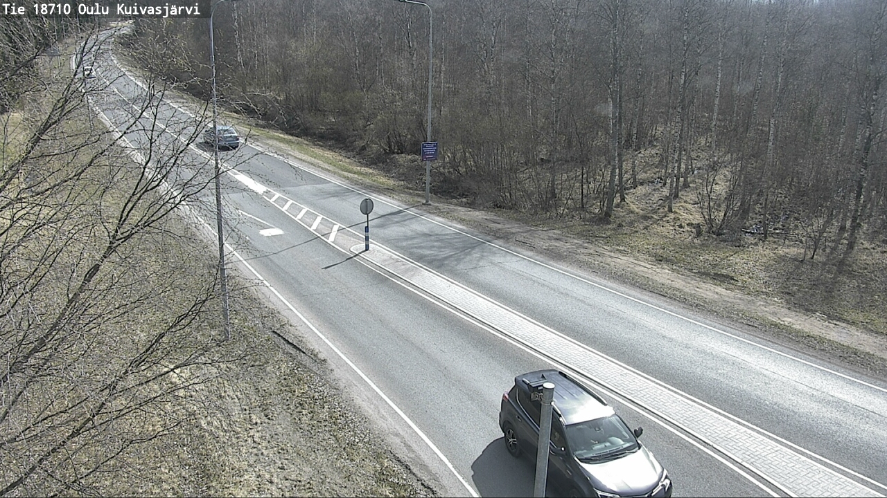 Weather Camera Image väg 18710 Oulu Kuivasjärvi, Oulu, Pohjois-Pohjanmaa