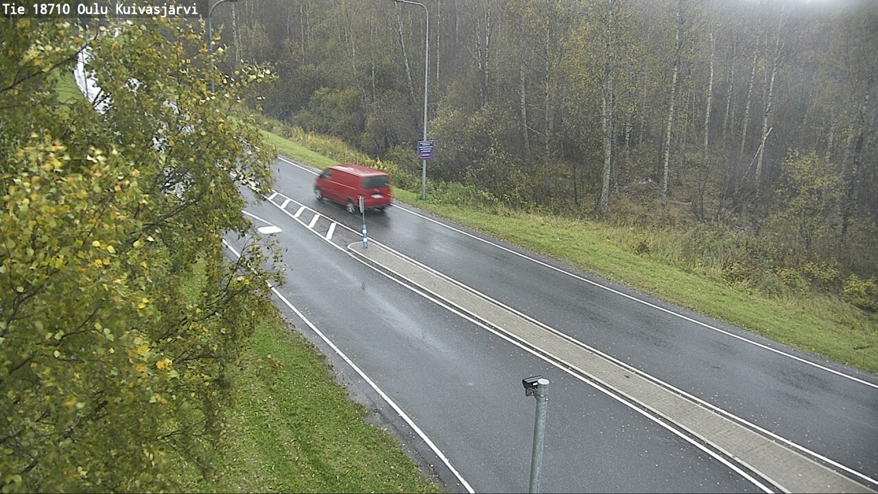 Weather Camera Image väg 18710 Oulu Kuivasjärvi, Oulu, Pohjois-Pohjanmaa
