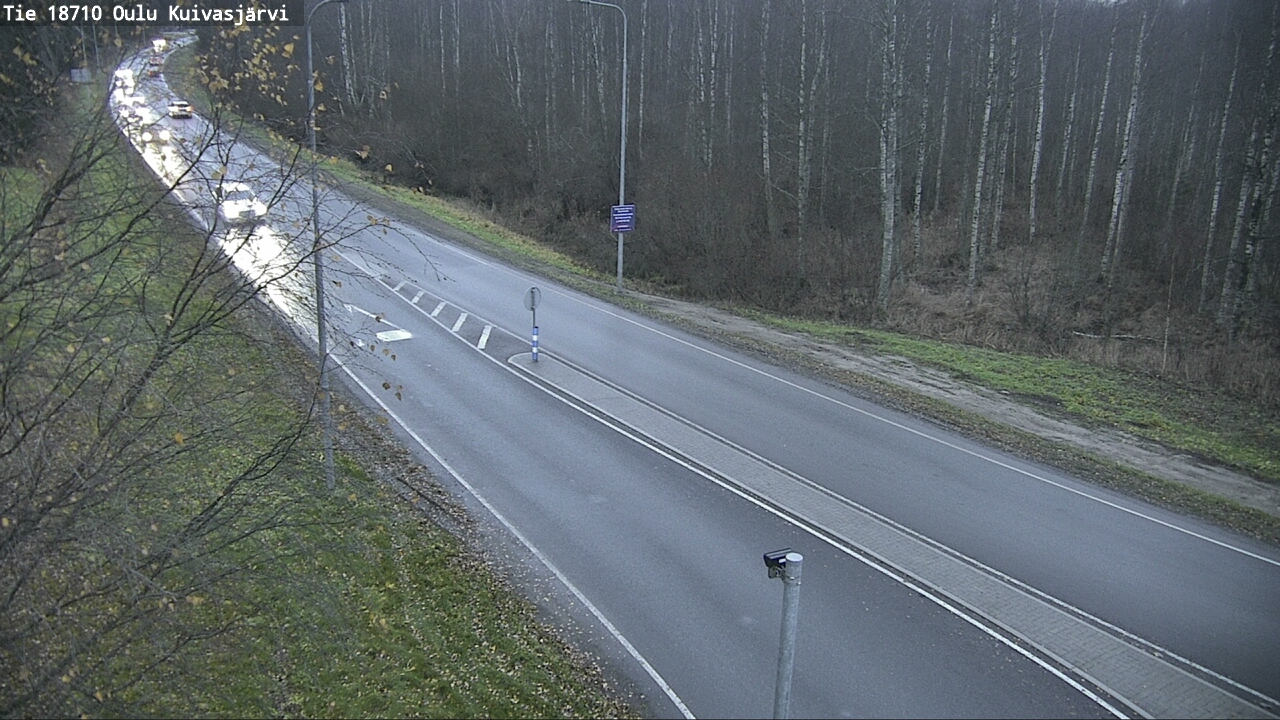 Weather Camera Image väg 18710 Oulu Kuivasjärvi, Oulu, Pohjois-Pohjanmaa