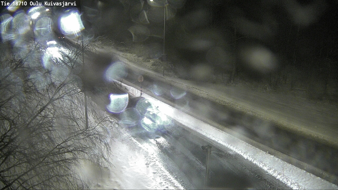 Weather Camera Image road 18710 Oulu Kuivasjärvi, Oulu, Pohjois-Pohjanmaa