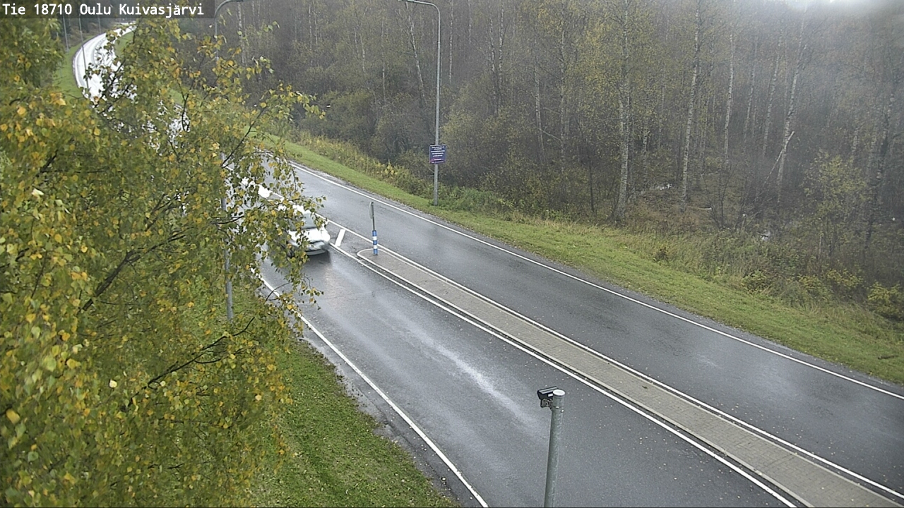 Weather Camera Image väg 18710 Oulu Kuivasjärvi, Oulu, Pohjois-Pohjanmaa