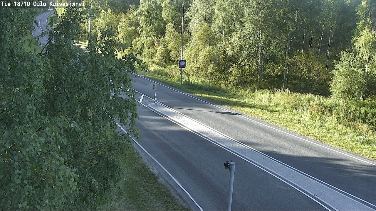 Weather Camera Image road 18710 Oulu Kuivasjärvi, Oulu, Pohjois-Pohjanmaa
