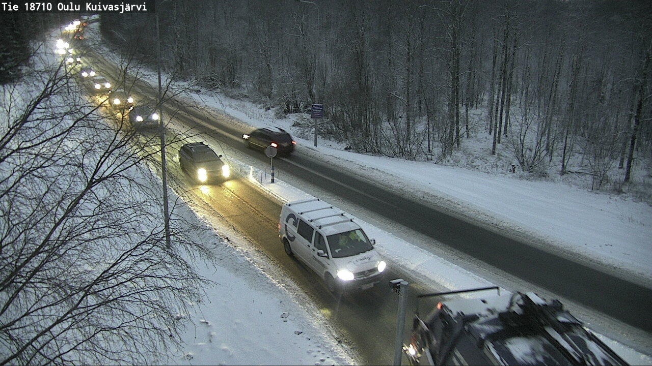 Weather Camera Image road 18710 Oulu Kuivasjärvi, Oulu, Pohjois-Pohjanmaa