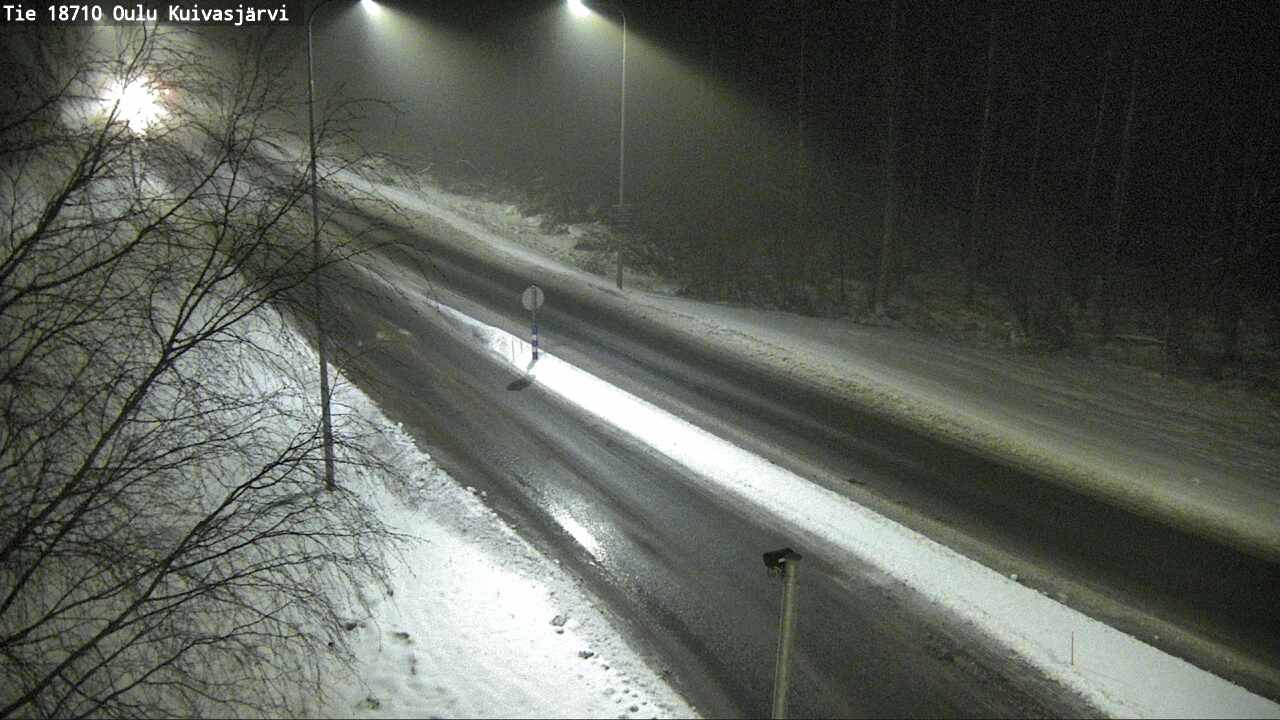 Weather Camera Image road 18710 Oulu Kuivasjärvi, Oulu, Pohjois-Pohjanmaa