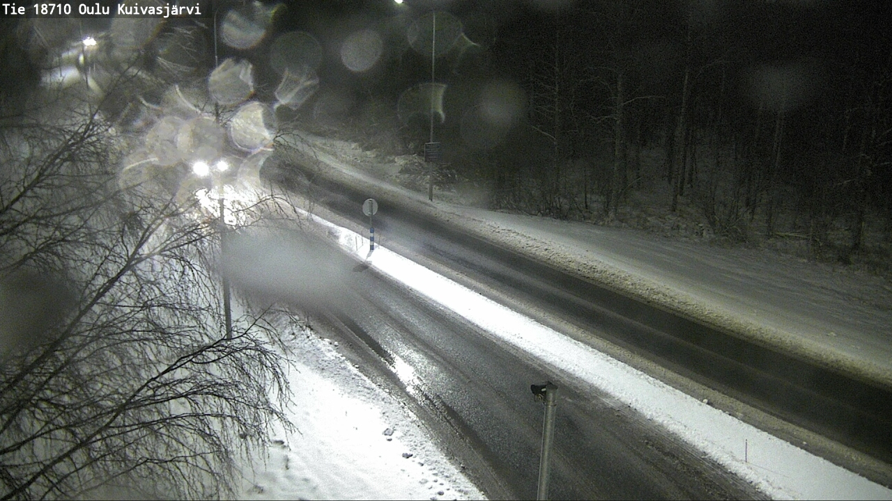 Weather Camera Image road 18710 Oulu Kuivasjärvi, Oulu, Pohjois-Pohjanmaa