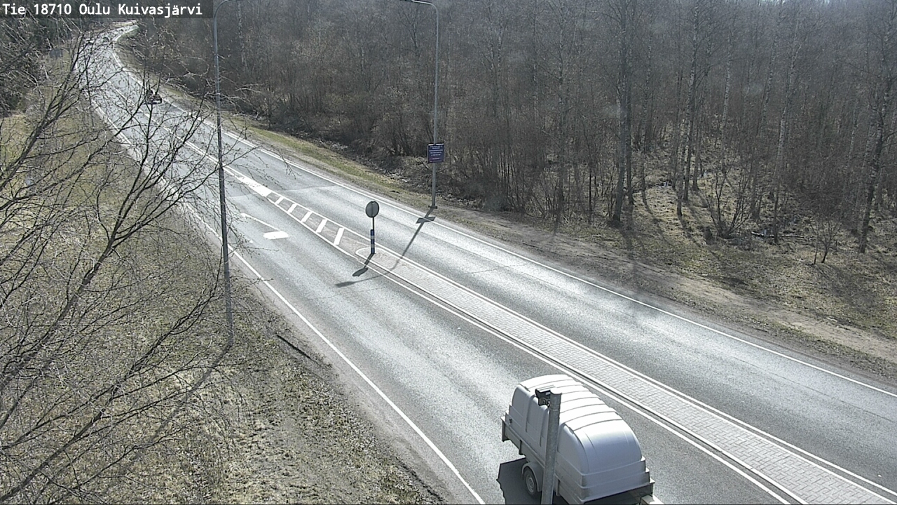 Weather Camera Image väg 18710 Oulu Kuivasjärvi, Oulu, Pohjois-Pohjanmaa