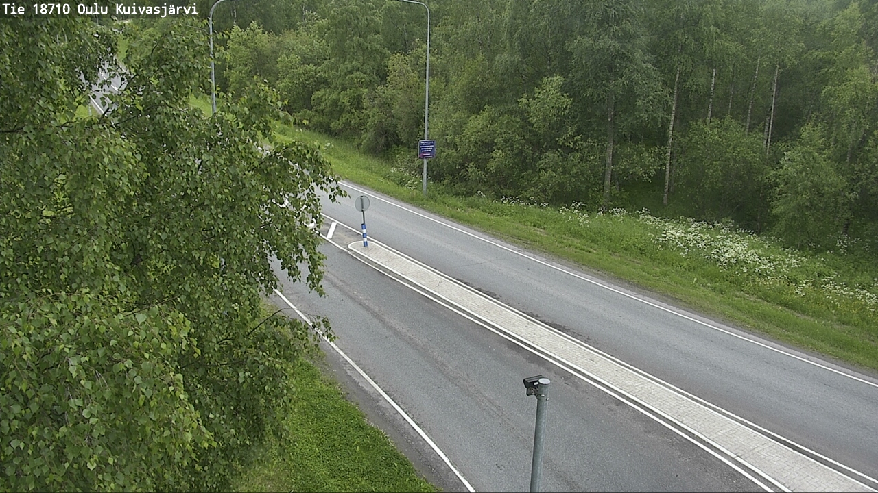 Weather Camera Image road 18710 Oulu Kuivasjärvi, Oulu, Pohjois-Pohjanmaa