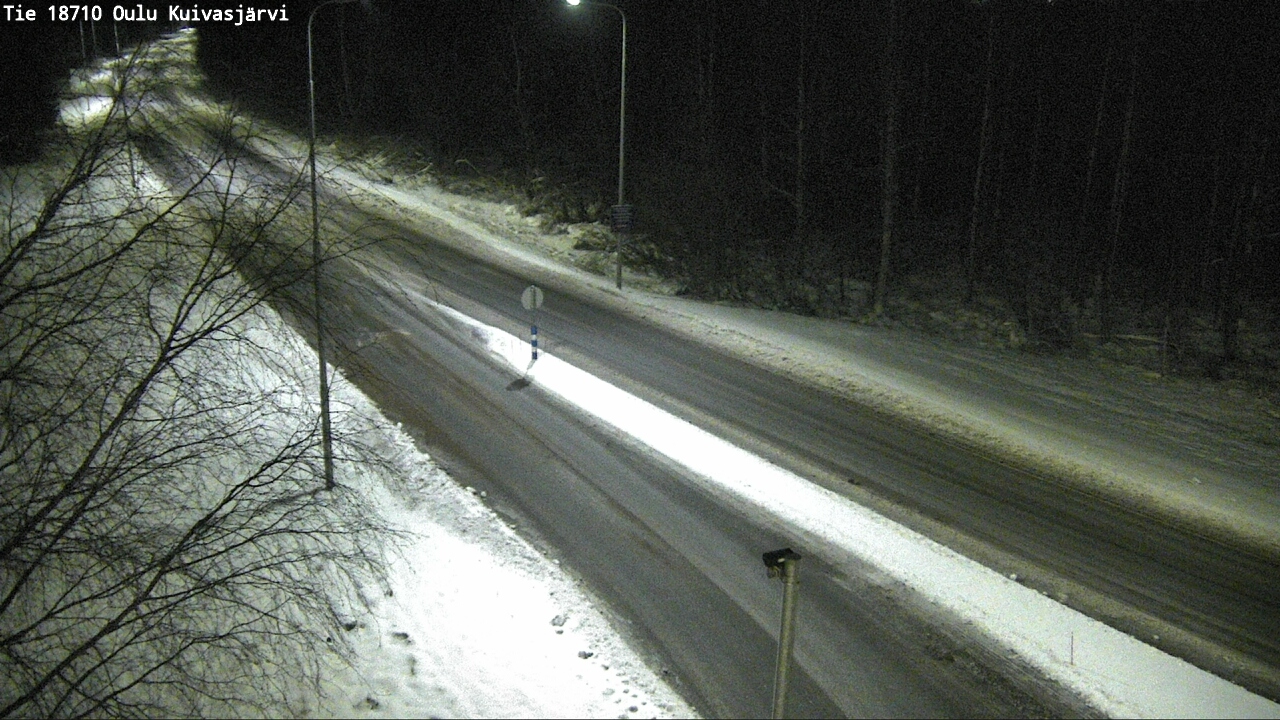 Weather Camera Image road 18710 Oulu Kuivasjärvi, Oulu, Pohjois-Pohjanmaa