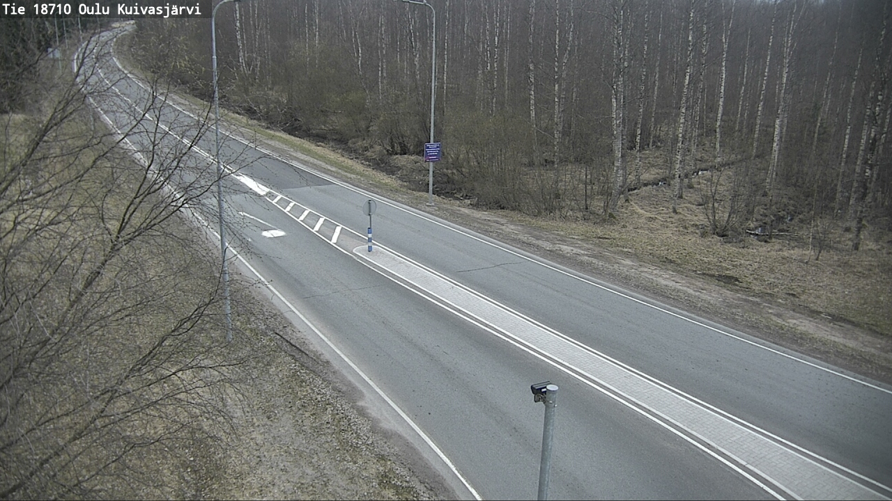 Weather Camera Image road 18710 Oulu Kuivasjärvi, Oulu, Pohjois-Pohjanmaa