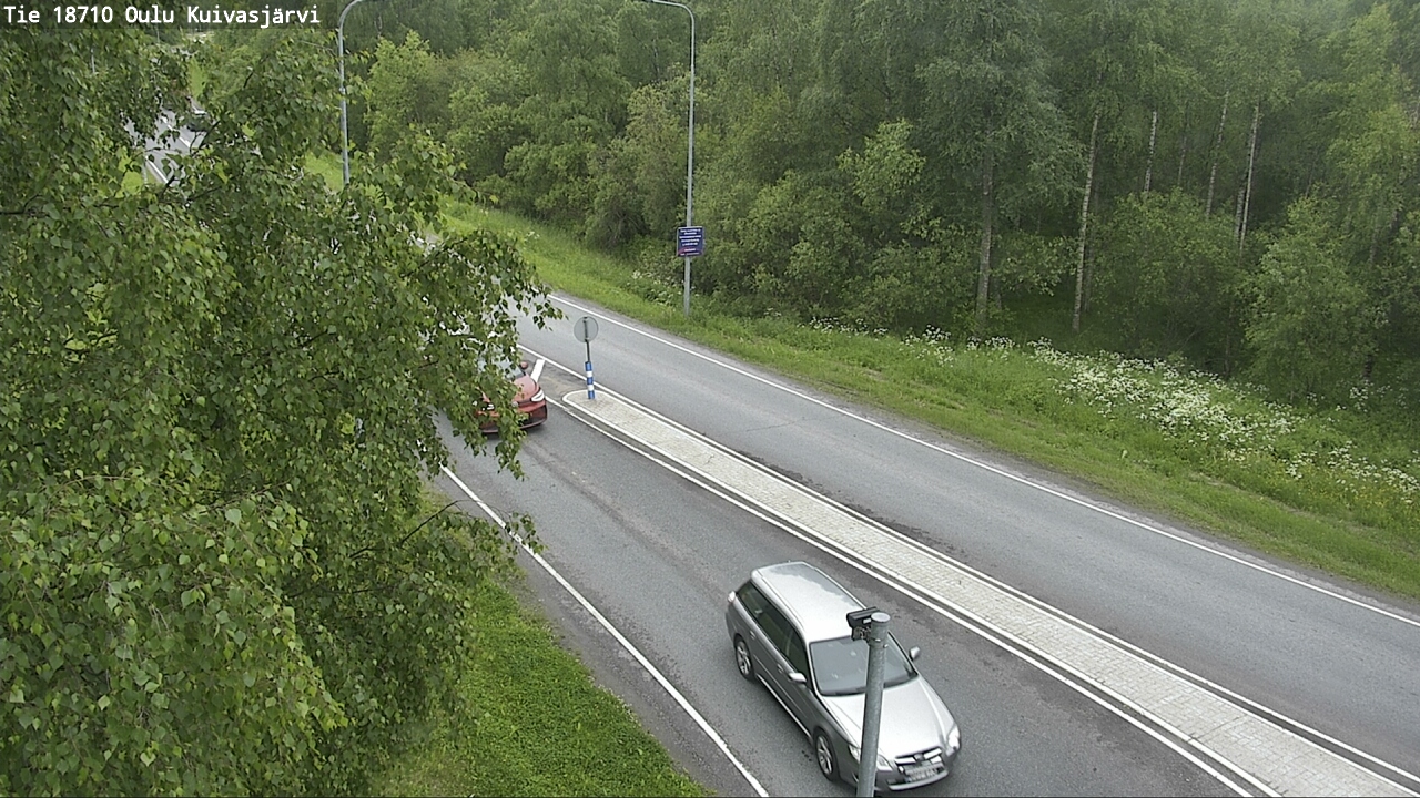 Weather Camera Image road 18710 Oulu Kuivasjärvi, Oulu, Pohjois-Pohjanmaa