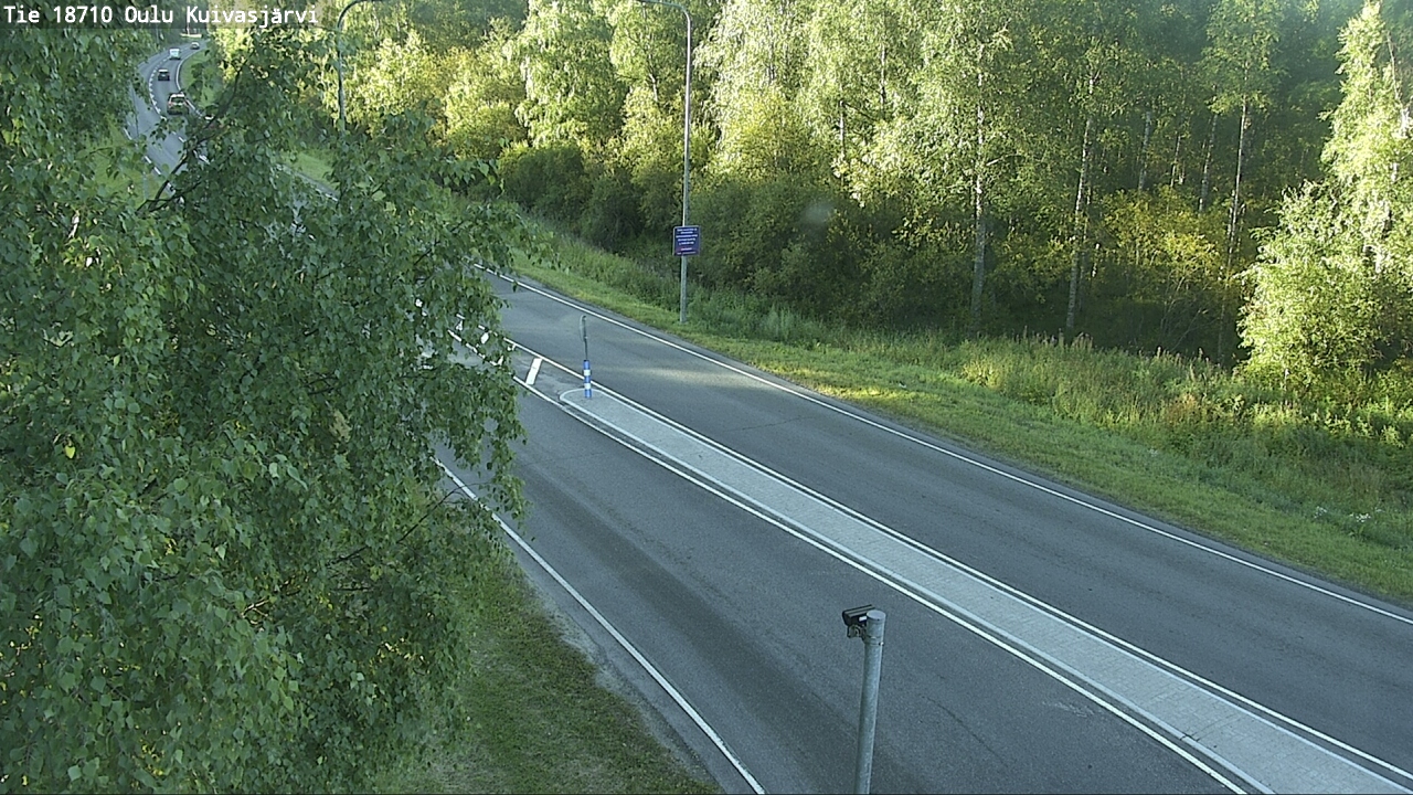 Weather Camera Image road 18710 Oulu Kuivasjärvi, Oulu, Pohjois-Pohjanmaa