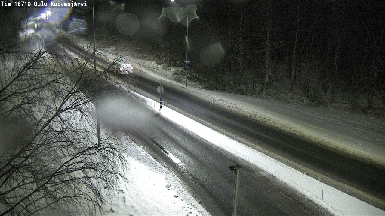 Weather Camera Image road 18710 Oulu Kuivasjärvi, Oulu, Pohjois-Pohjanmaa