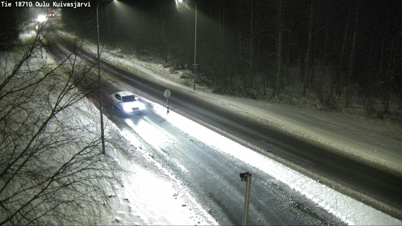 Weather Camera Image road 18710 Oulu Kuivasjärvi, Oulu, Pohjois-Pohjanmaa