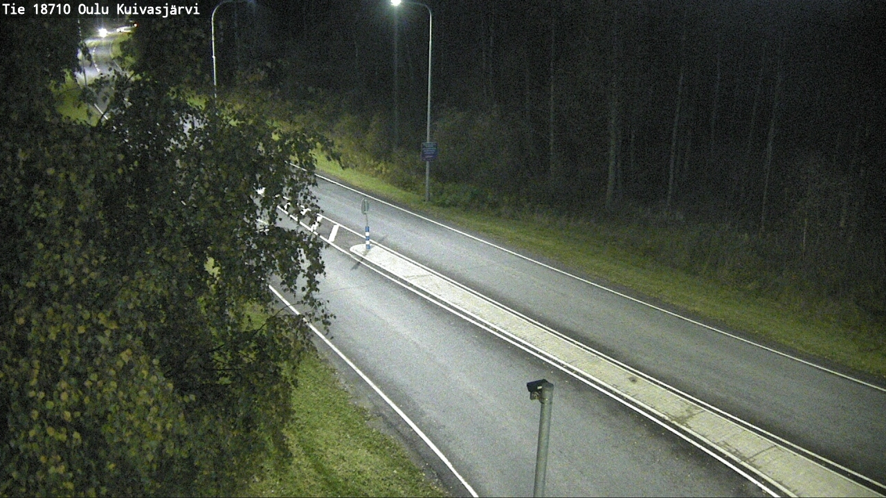 Weather Camera Image road 18710 Oulu Kuivasjärvi, Oulu, Pohjois-Pohjanmaa
