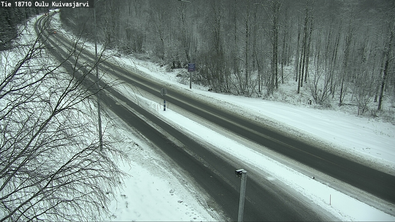 Weather Camera Image road 18710 Oulu Kuivasjärvi, Oulu, Pohjois-Pohjanmaa