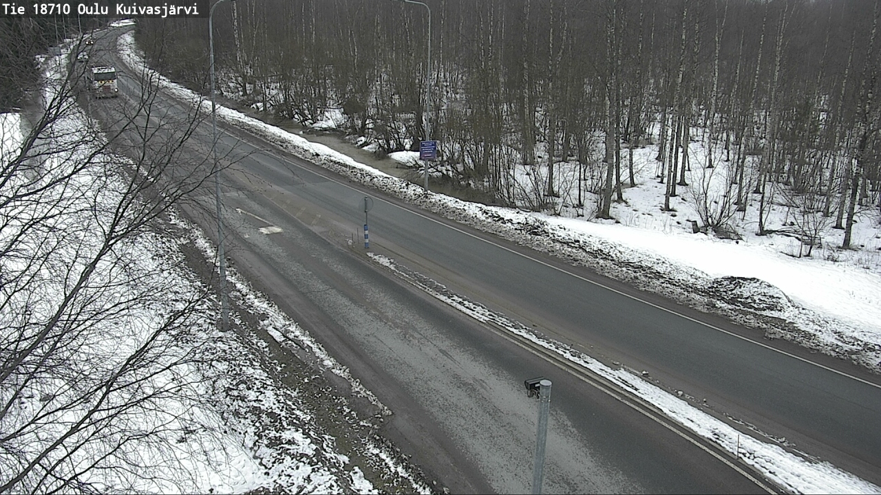 Weather Camera Image road 18710 Oulu Kuivasjärvi, Oulu, Pohjois-Pohjanmaa