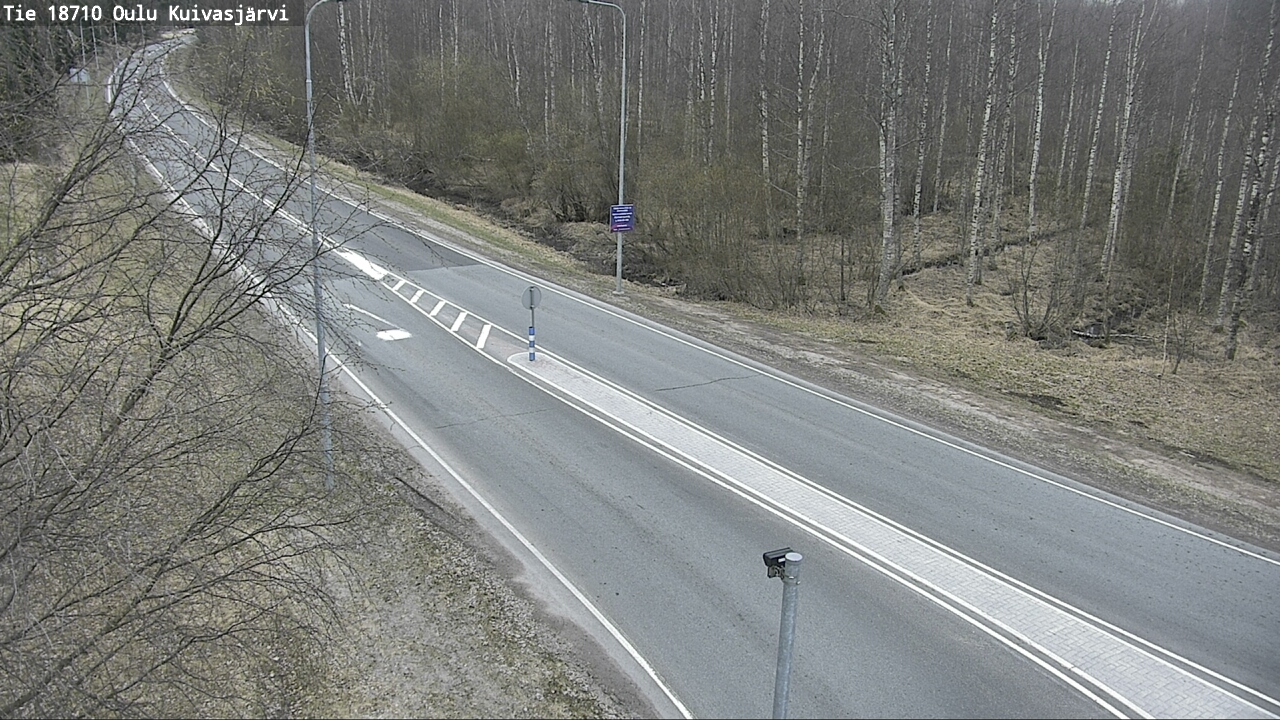 Weather Camera Image road 18710 Oulu Kuivasjärvi, Oulu, Pohjois-Pohjanmaa