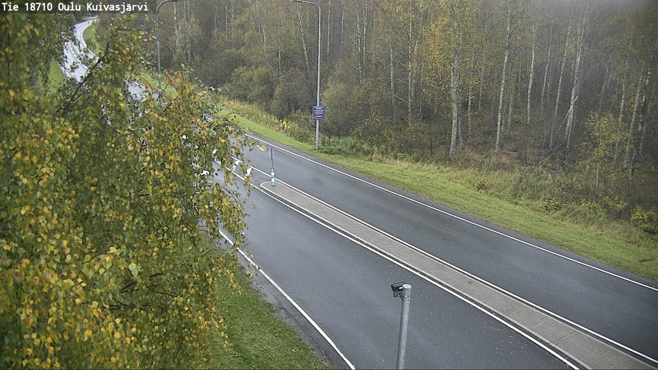 Weather Camera Image väg 18710 Oulu Kuivasjärvi, Oulu, Pohjois-Pohjanmaa