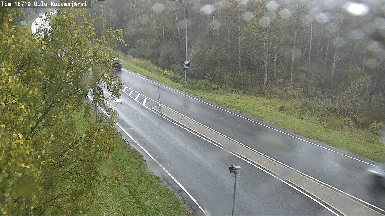 Weather Camera Image väg 18710 Oulu Kuivasjärvi, Oulu, Pohjois-Pohjanmaa