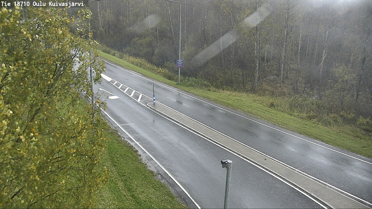 Weather Camera Image väg 18710 Oulu Kuivasjärvi, Oulu, Pohjois-Pohjanmaa