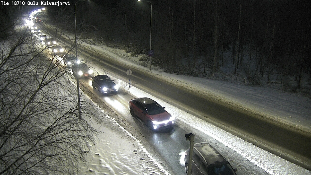 Weather Camera Image road 18710 Oulu Kuivasjärvi, Oulu, Pohjois-Pohjanmaa