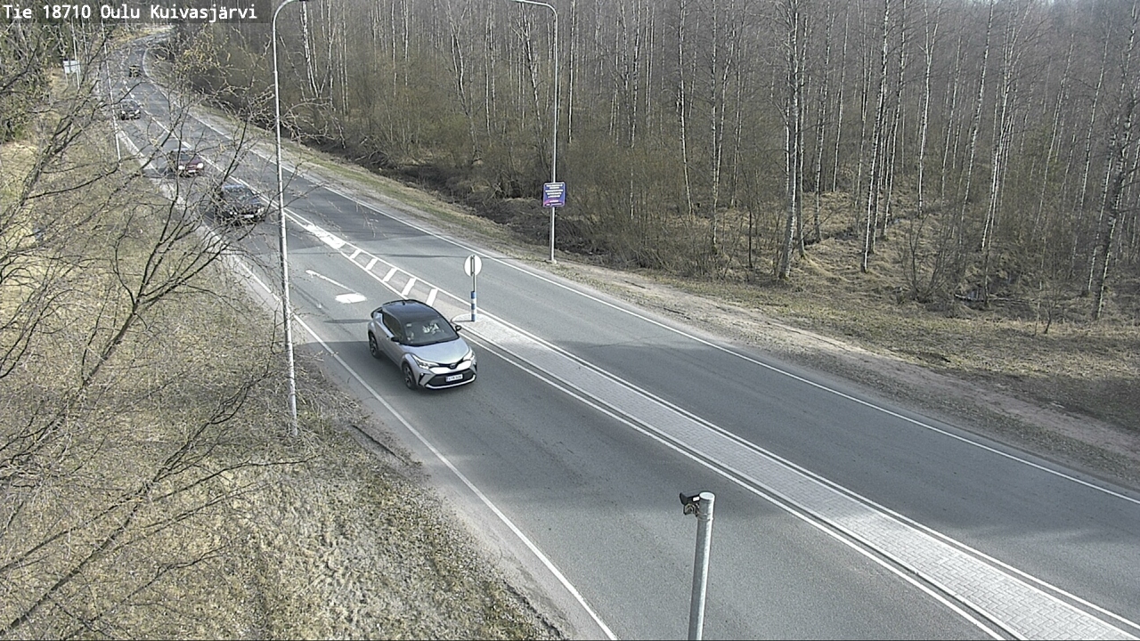 Weather Camera Image väg 18710 Oulu Kuivasjärvi, Oulu, Pohjois-Pohjanmaa