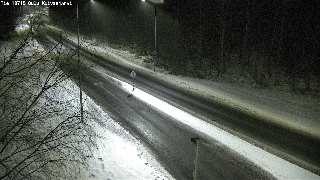 Weather Camera Image road 18710 Oulu Kuivasjärvi, Oulu, Pohjois-Pohjanmaa