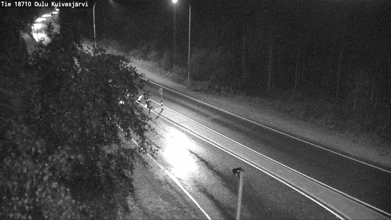 Weather Camera Image road 18710 Oulu Kuivasjärvi, Oulu, Pohjois-Pohjanmaa