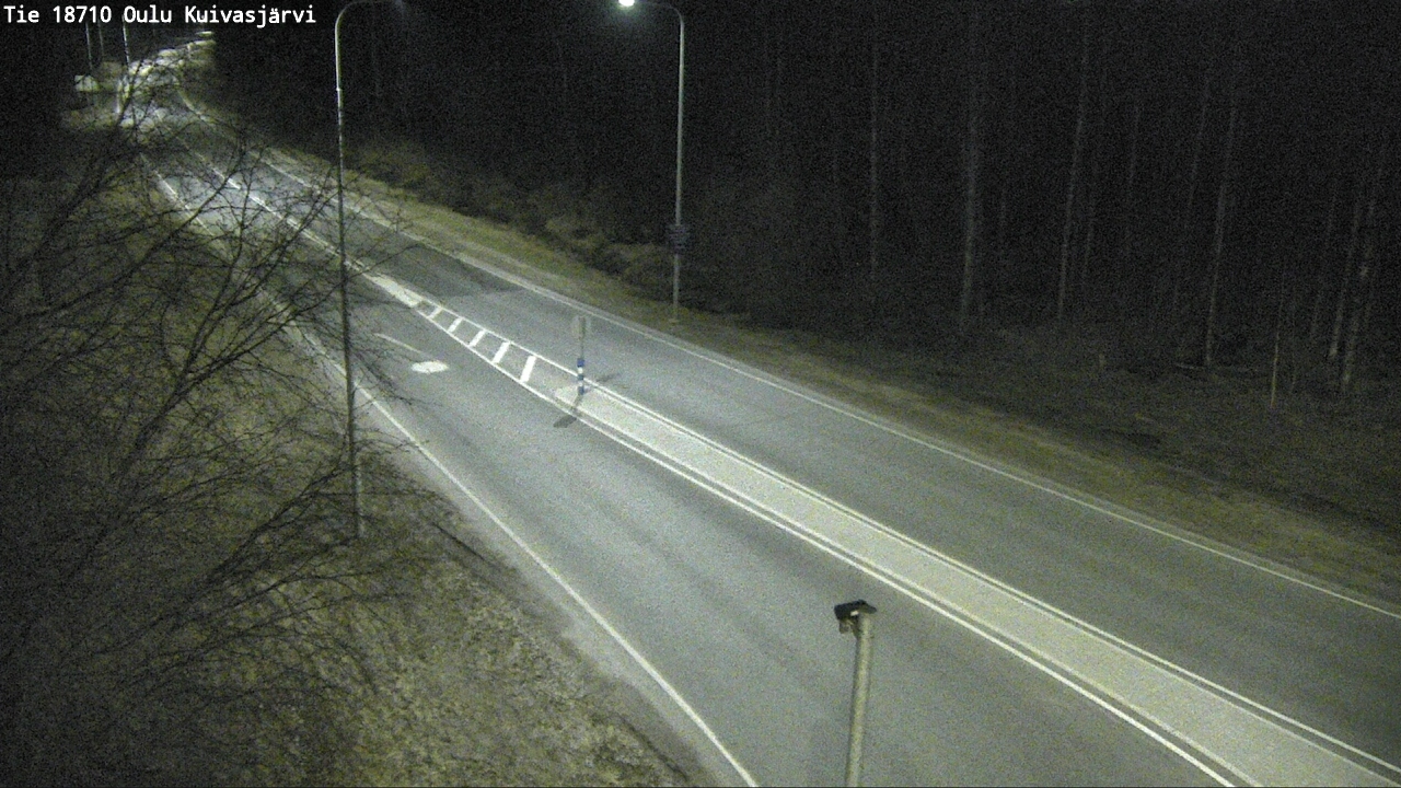 Weather Camera Image väg 18710 Oulu Kuivasjärvi, Oulu, Pohjois-Pohjanmaa