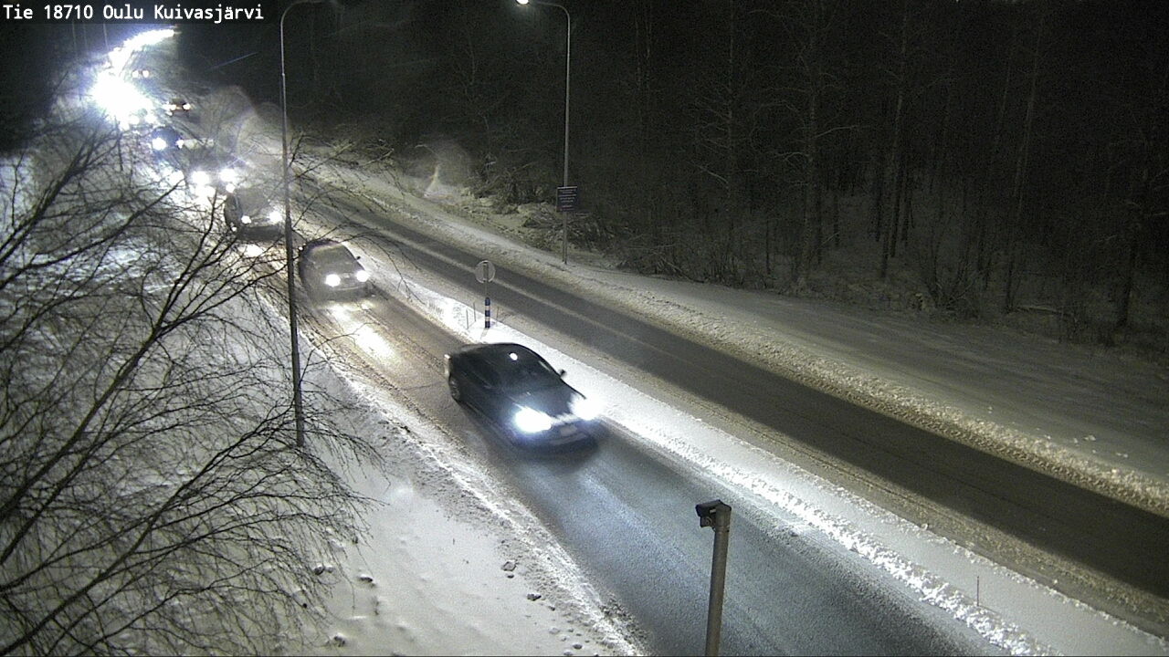 Weather Camera Image road 18710 Oulu Kuivasjärvi, Oulu, Pohjois-Pohjanmaa
