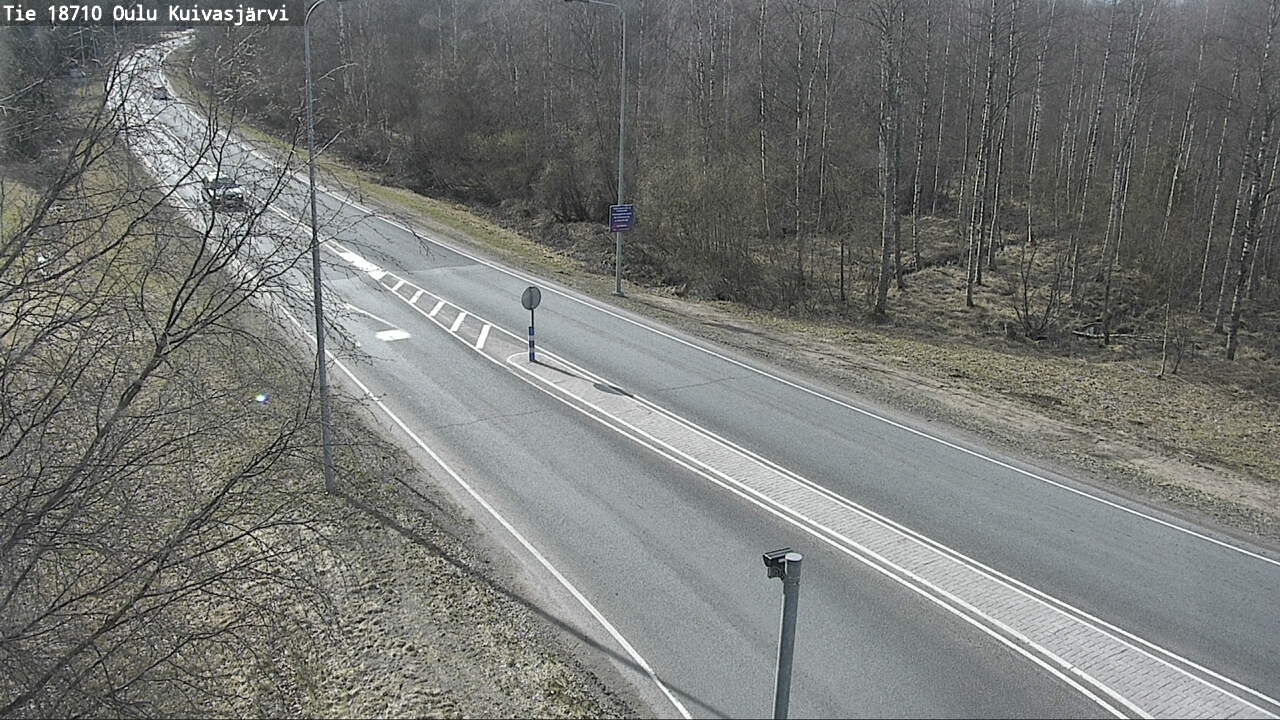 Weather Camera Image väg 18710 Oulu Kuivasjärvi, Oulu, Pohjois-Pohjanmaa