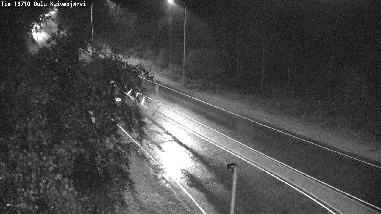 Weather Camera Image road 18710 Oulu Kuivasjärvi, Oulu, Pohjois-Pohjanmaa