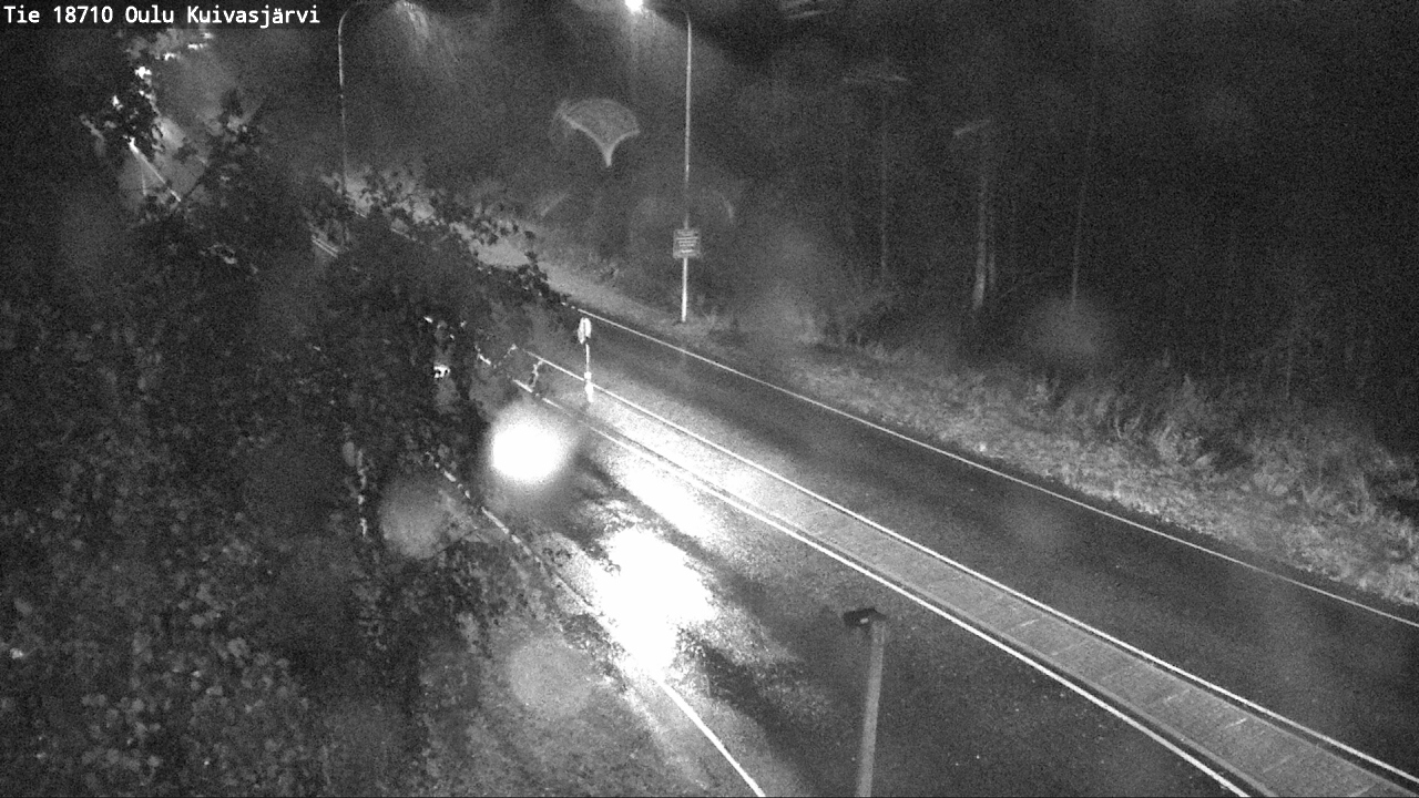 Weather Camera Image road 18710 Oulu Kuivasjärvi, Oulu, Pohjois-Pohjanmaa