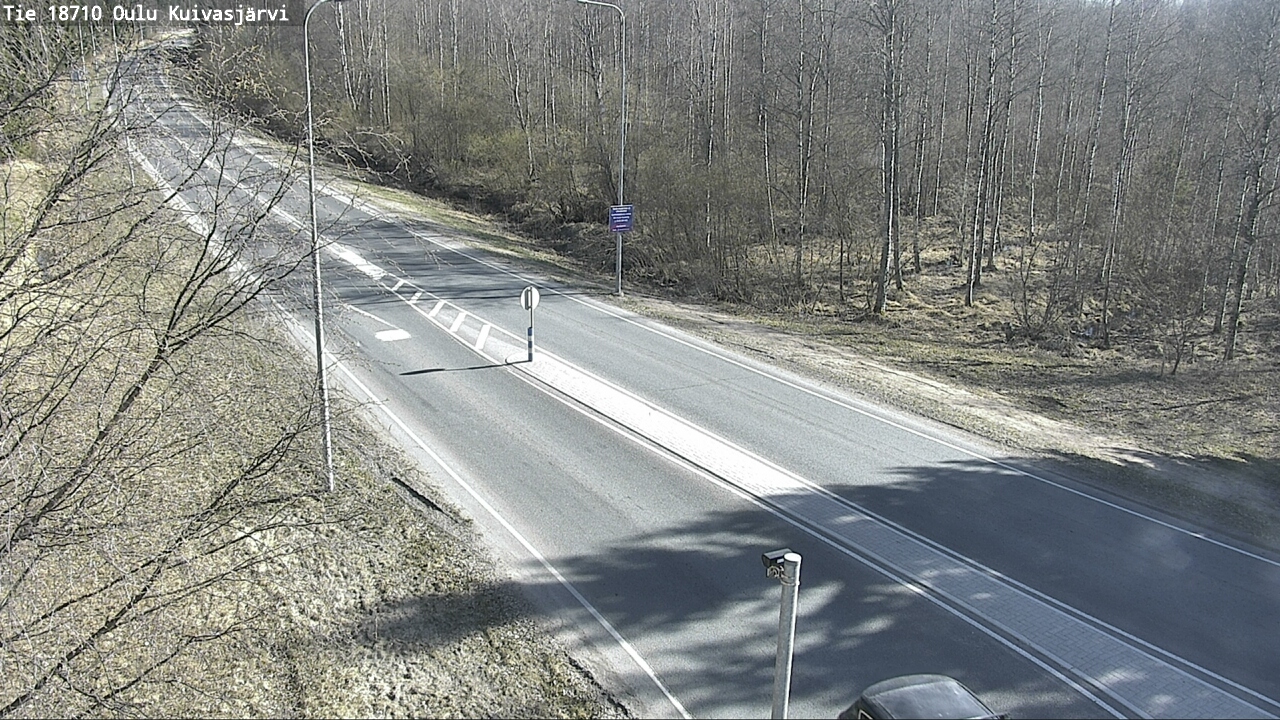 Weather Camera Image väg 18710 Oulu Kuivasjärvi, Oulu, Pohjois-Pohjanmaa