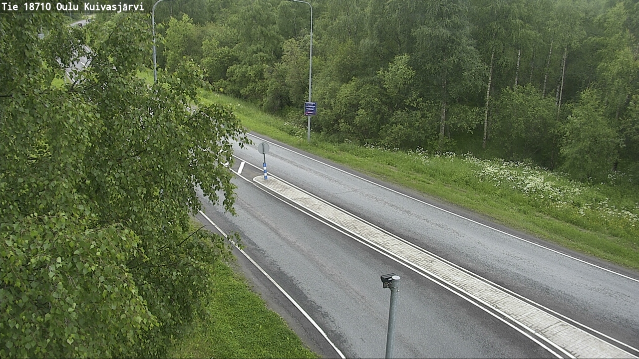Weather Camera Image road 18710 Oulu Kuivasjärvi, Oulu, Pohjois-Pohjanmaa