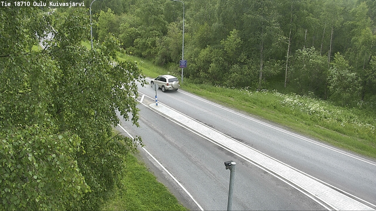 Weather Camera Image road 18710 Oulu Kuivasjärvi, Oulu, Pohjois-Pohjanmaa