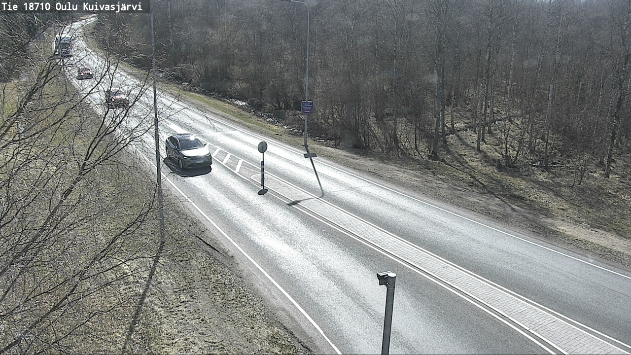 Weather Camera Image väg 18710 Oulu Kuivasjärvi, Oulu, Pohjois-Pohjanmaa