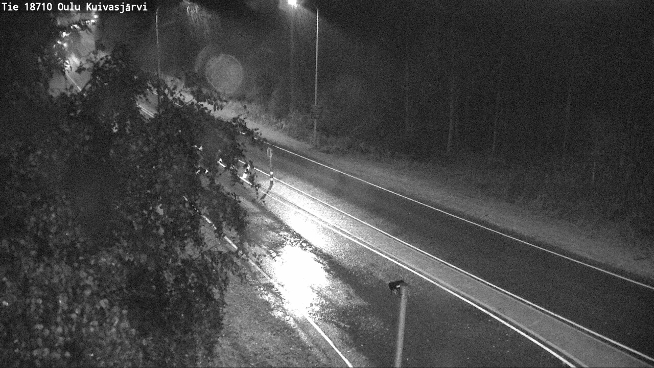 Weather Camera Image road 18710 Oulu Kuivasjärvi, Oulu, Pohjois-Pohjanmaa