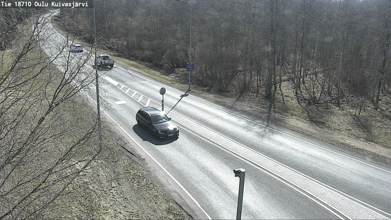 Weather Camera Image väg 18710 Oulu Kuivasjärvi, Oulu, Pohjois-Pohjanmaa