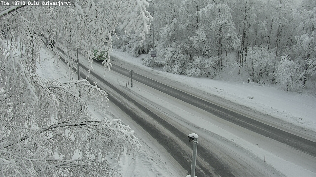 Weather Camera Image road 18710 Oulu Kuivasjärvi, Oulu, Pohjois-Pohjanmaa