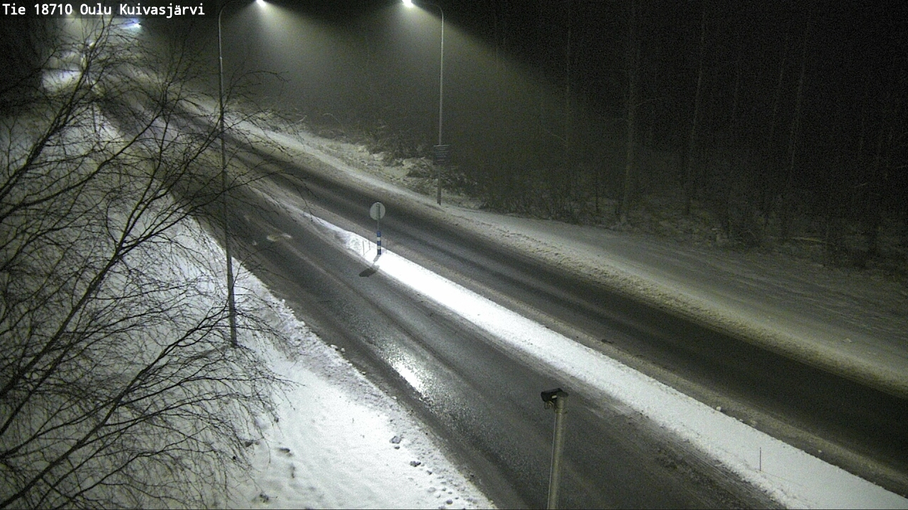 Weather Camera Image road 18710 Oulu Kuivasjärvi, Oulu, Pohjois-Pohjanmaa