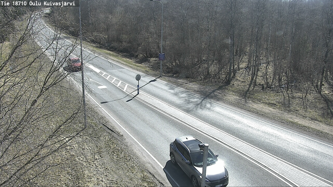 Weather Camera Image väg 18710 Oulu Kuivasjärvi, Oulu, Pohjois-Pohjanmaa
