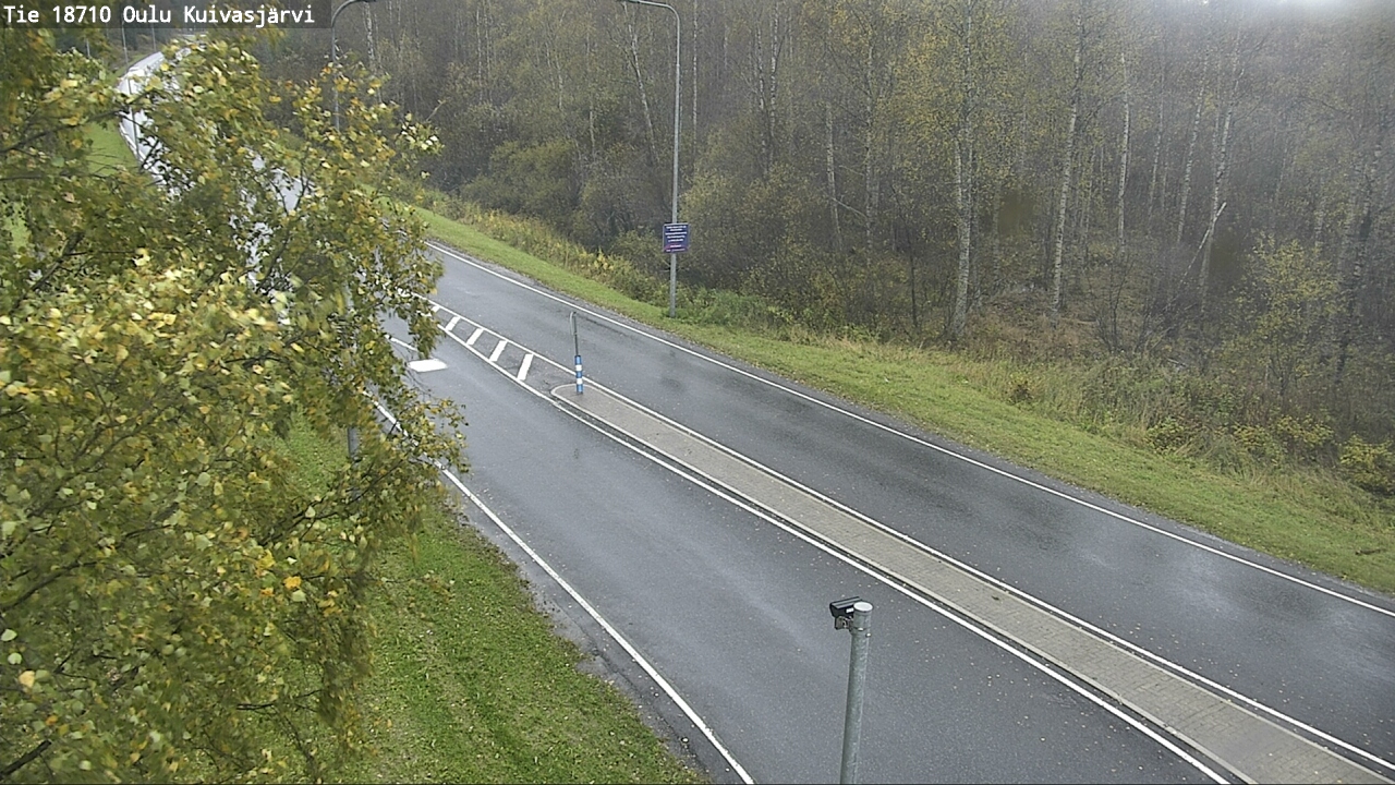 Weather Camera Image väg 18710 Oulu Kuivasjärvi, Oulu, Pohjois-Pohjanmaa